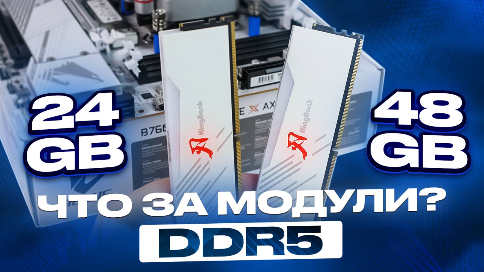 Стоит ли брать модули DDR5 24 GB и 48GB? Разбираемся на примере 2x24 GB Kingbank 6800 CL34.