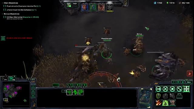 Starcraft 2 Co-op Commanders - Brutal Difficulty - Tychus Gameplay - Smexy Renskii