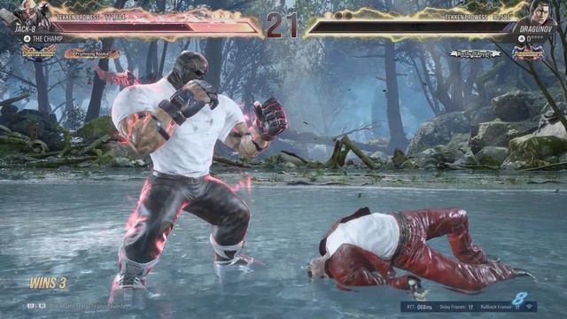 Jack-8 vs Dragunov TEKKEN 8 (THE CHAMP) RAW PLAY 336!  #TEKKEN8raw No Cheats R1, R2 for RAGE!!