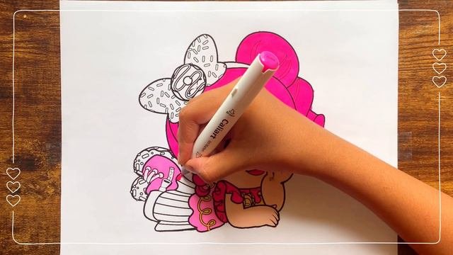 How to Color Donatina  Kindi Kids Coloring