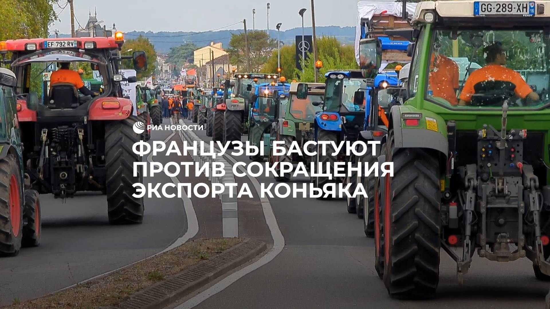 Французы бастуют против сокращения экспорта коньяка