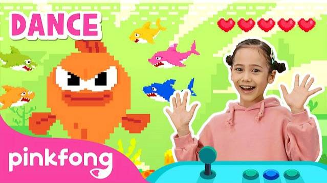 [4K] 8-Bit Baby Shark | Kids Rhymes | Let's Dance Together! | Dance Along | Pinkfong Songs for Kids