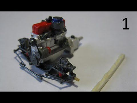 1. Стройка 1/35 Opel Kapitan от ICM: двигатель, подвеска, интерьер