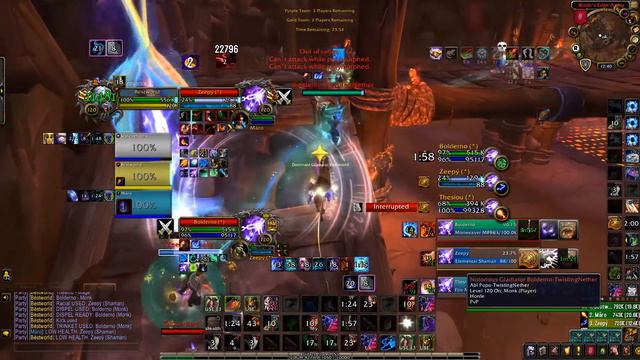 3655 RATING, HIGHEST RATED TEAM EVER IN WOW HISTORY (part 2/3)! 3v3 RMP with Raiku and Mehh.