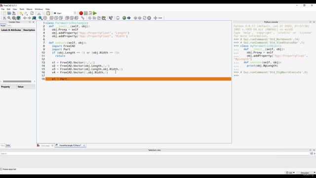 3. Creating parametric objects