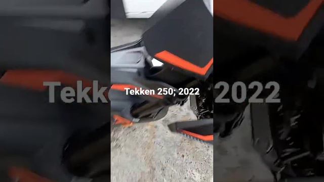 TEKKEN 250, Luces les del tanque se apagan cuando se maneja en lluvia.