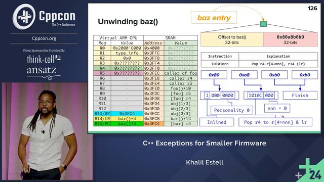 C++ Exceptions for Smaller Firmware - Khalil Estell - CppCon 2024