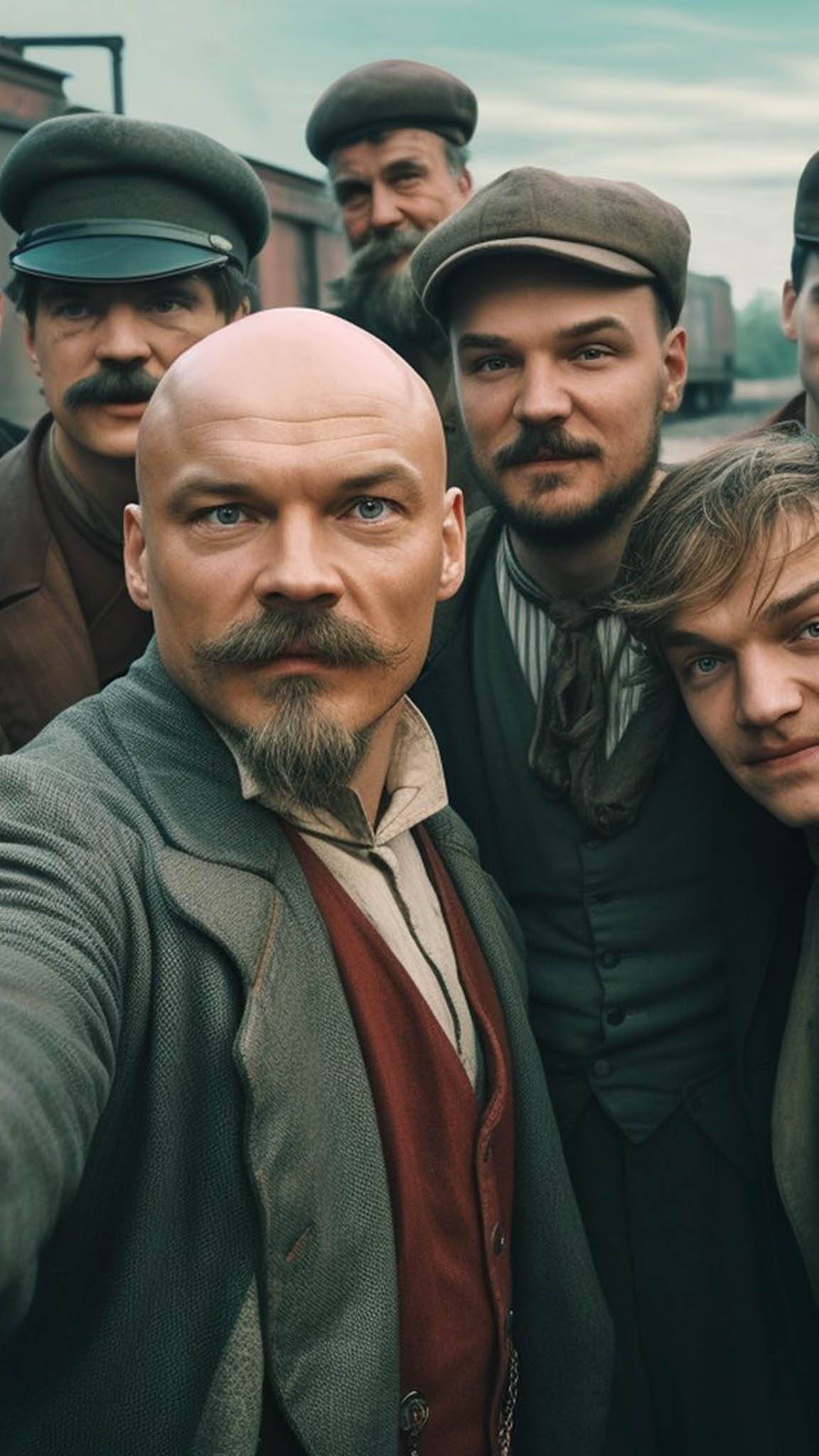 Lenin selfie - revolutions of industrialization