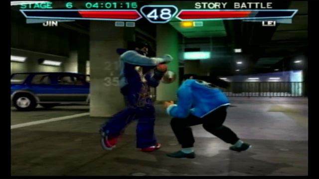 Tekken 4 Jin Story mode gameplay ps2