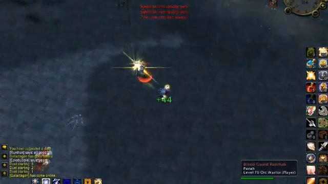 Level 70 Holy paladin vs Level 70 MS warrior
