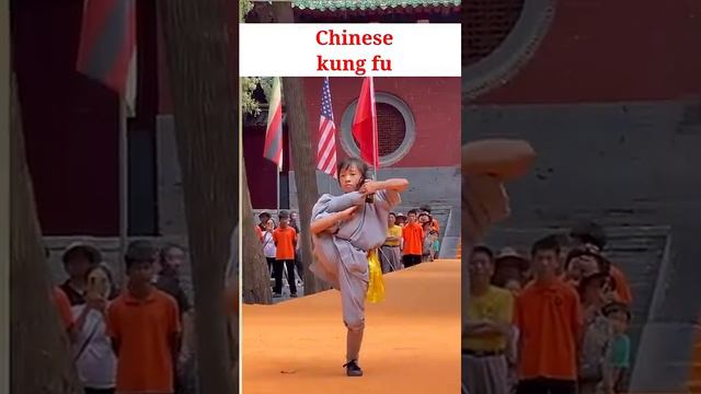 Chinese kung fu(спорт, уникальное выступление ребетка в ушу)