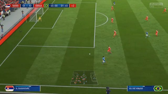44 FIFA World Cup 2018 / Serbia vs Brasil / FIFA 18 Sim /
