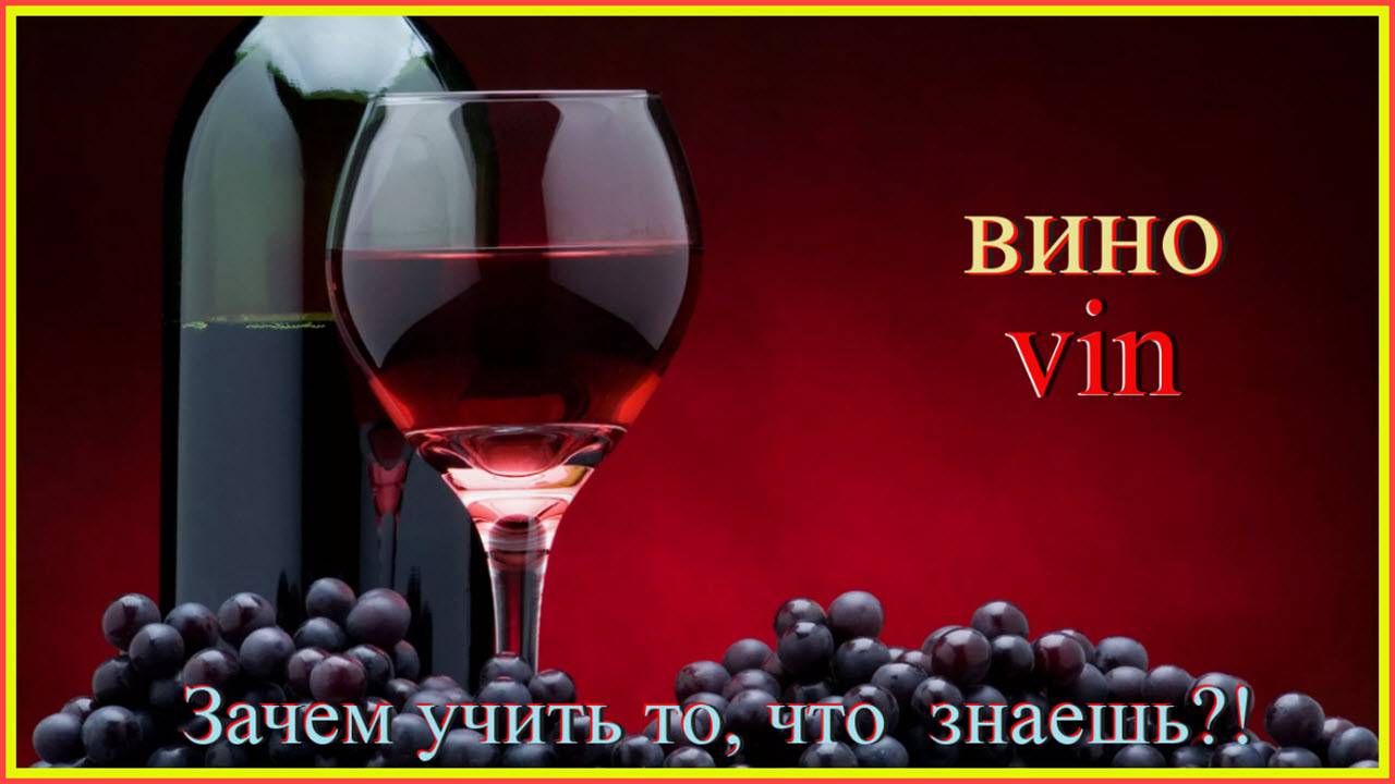 Зачем учить то, что знаешь?! вино - vin #французскийязык#французский-для-начинающих #французский-по