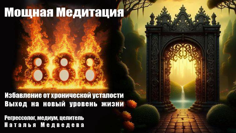 Медитация 888. Избавление от хронической усталости. Выход на новый уровень жизни. Исполнение желаний