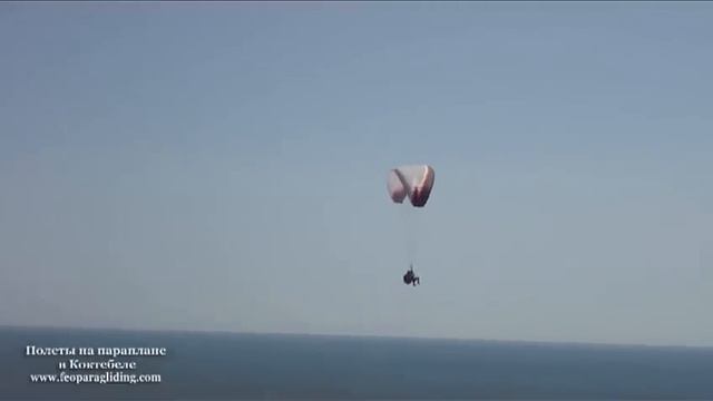 Полет на параплане в Коктебеле 2012