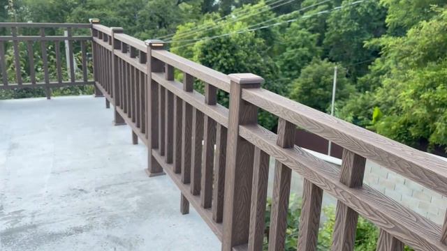 Ограждения с подсветкой на бетонное основание