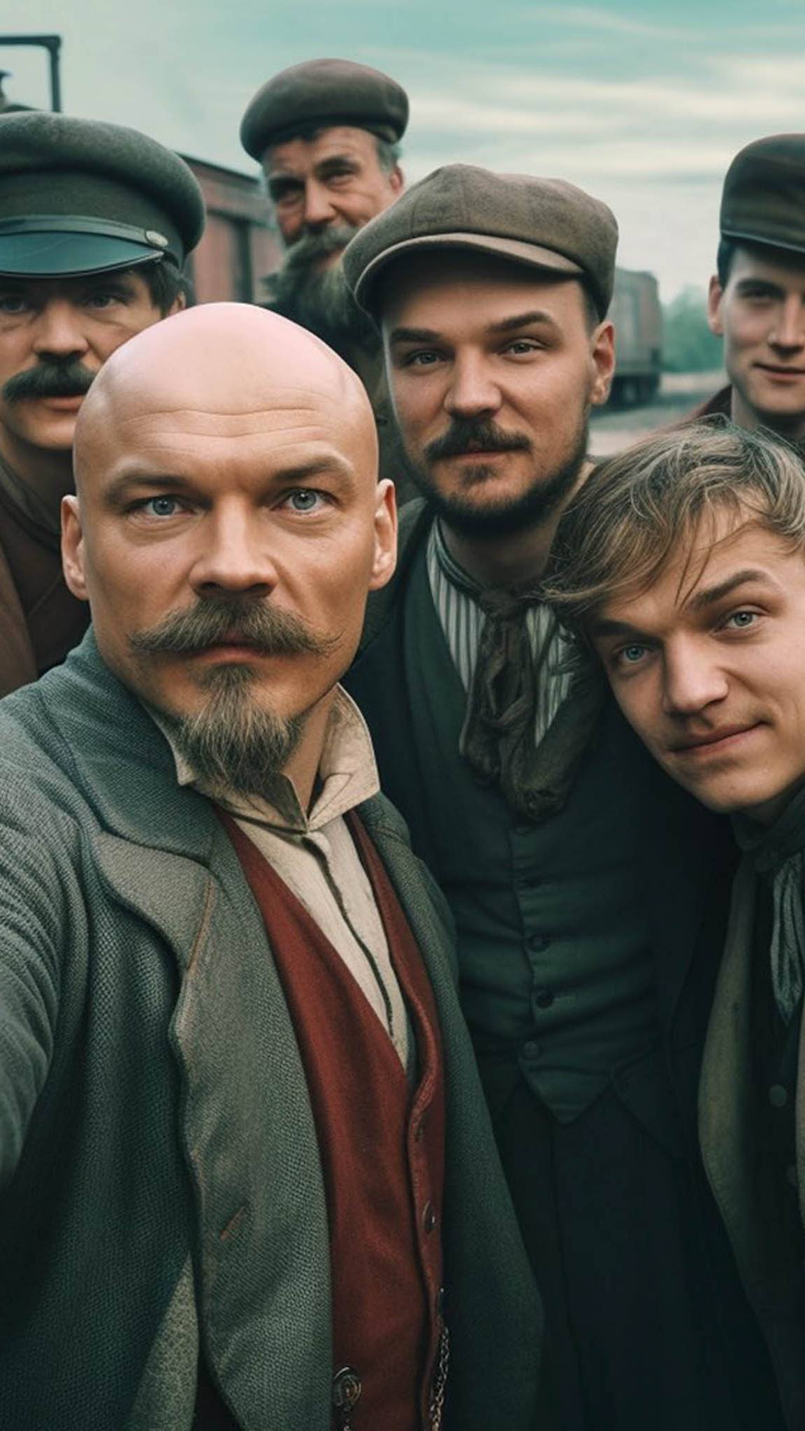 Lenin selfie - revolutions of industrialization