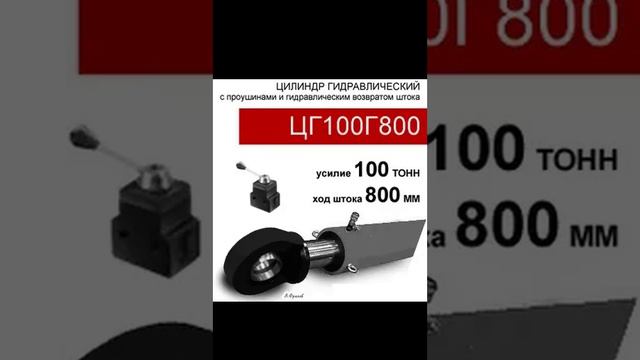 (ЦГ100Г800) Цилиндр гидравлический с проушинами 100 тонн / 800 мм