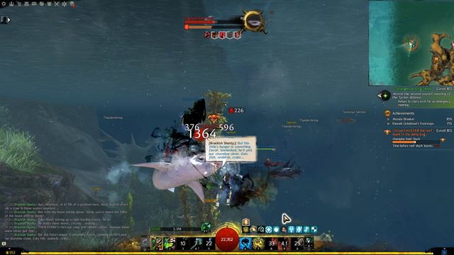 Achievement - Lowland Shore Mastery - Feeding the Sharks (Guild Wars 2)