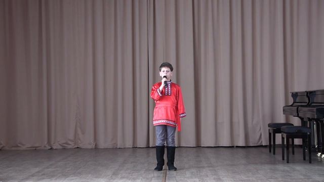 Баклушин Ярослав русская народная песня в обр. Е. Шендеровича  "Как пойду я на быструю речку"
