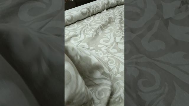 Льняной жаккард суровый Вензеля , ширина 288 см