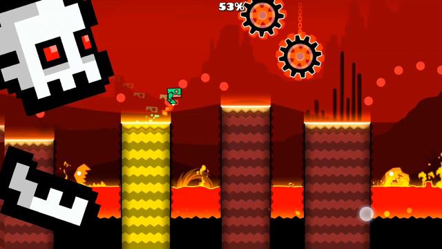 PRESS START( 3 монетки)Geometry dash subzero.