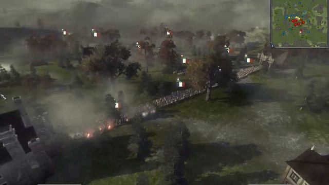 Napoleon Total War Multiplayer #1 Flanks fall easy 1v1
