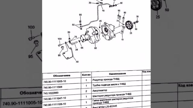 65115 -50 КАМАЗ евро 5 каталог запчастей на автомобиль шасси книга