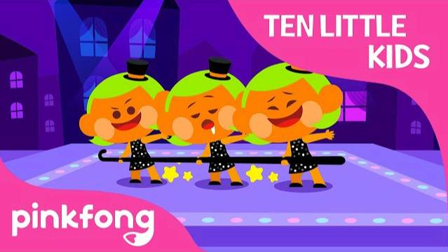 Ten Little Tap Dancing Kids | Ten Little Kids Songs | Pinkfong Songs for Children