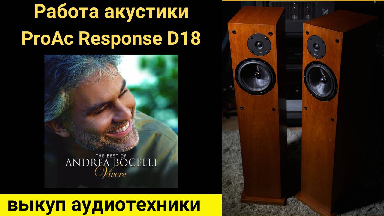 Выкуп hi- fi аудиотехники проверка звучания акустики ProAc Response D18-Vivere Sarah Brightman