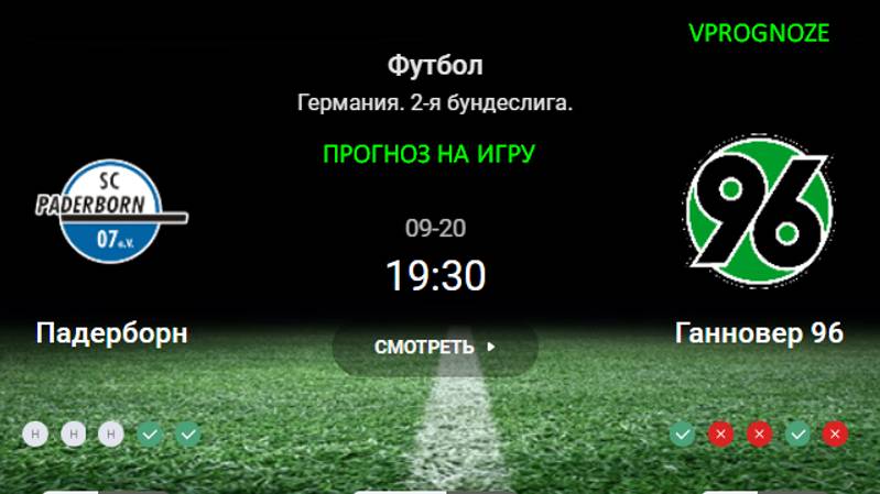 ✅✅✅20 сентября 2024 Падерборн - Ганновер прогноз на матч Германия. 2-я бундеслига