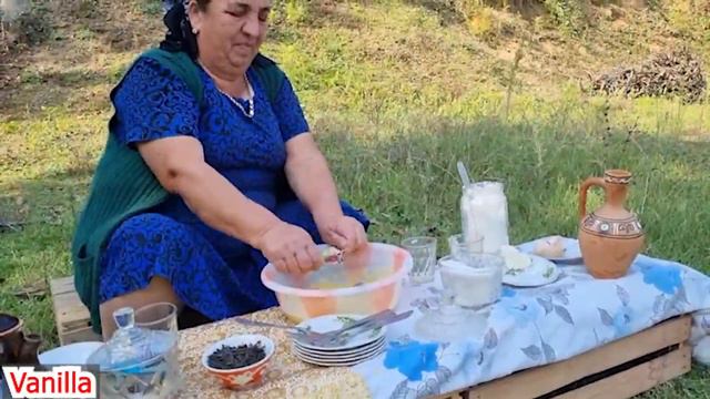 В деревне бабушка   испекла пирог Азербайджанская Кухня Деревенская Кухня  Рецепты