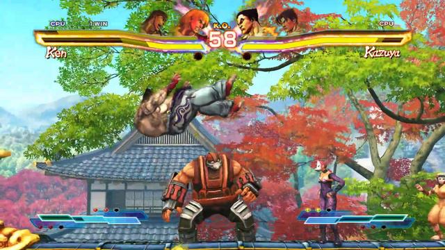 Ryu & Ken VS Jin & Kazuya (Street Fighter X Tekken)