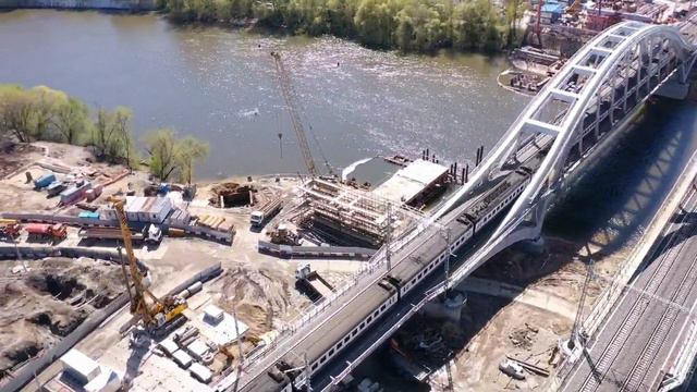 Строительство МЦД-4 и СДКП у Москва-Сити