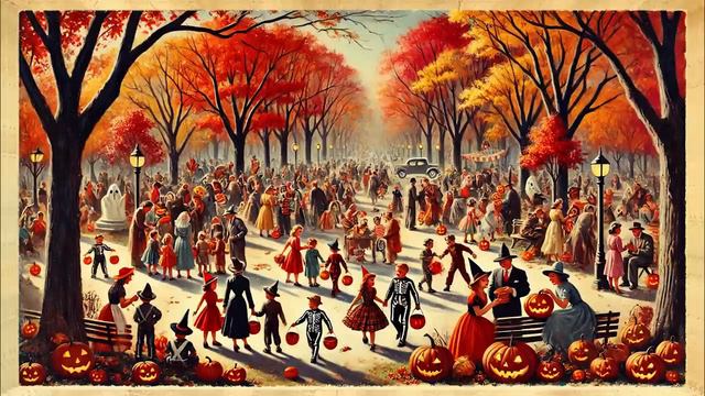 Vintage Autumn Vibes _ 1930s - 1940s Fall Music _ Halloween in the Park