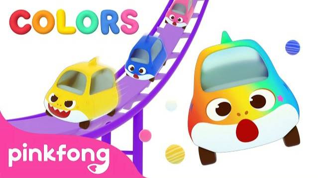 🌈Baby Shark’s Colorful Roller Coaster | Baby Shark Toy Car | 3D Car Songs | Pinkfong Baby Shark