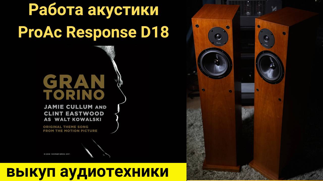 Выкуп аудиотехники hi-fi, проверка звучания акустики ProAc Response D18 Clint Eastwood