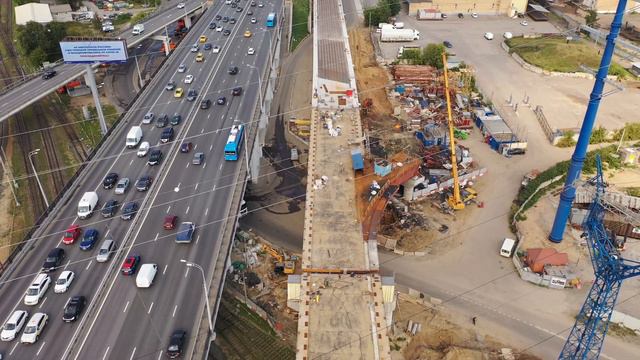 Строительство СВХ в районе проспекта Мира и Ярославского шоссе (август 2021)