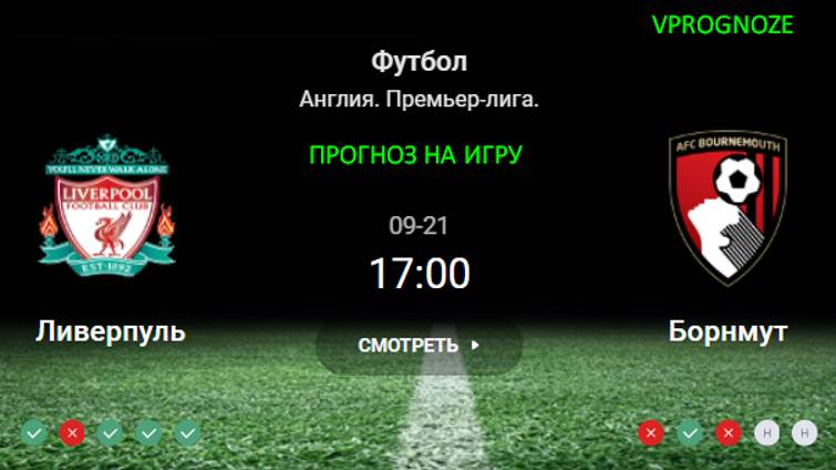 ✅✅✅21 сентября 2024 Ливерпуль - Борнмут прогноз на матч Англия. Премьер-лига