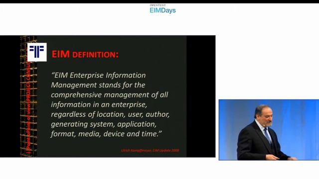 [DE] "Enterprise Information Management" | Dr. Ulrich Kampffmeyer | EIMDays | München | 2013