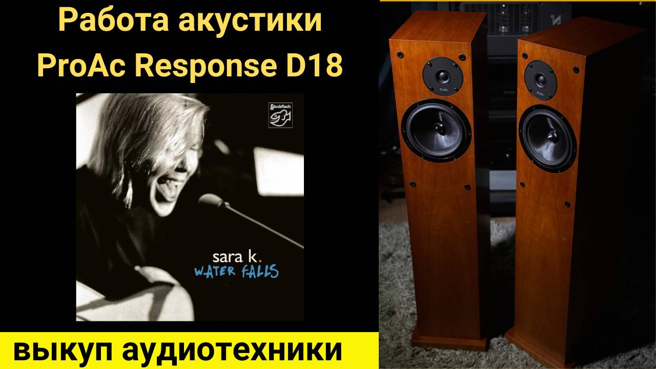 Выкуп аудиотехники hi-fi, проверка звучания акустики ProAc Response D18 Water Falls Sara K.