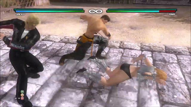 Dead or Alive 5 Last Round - Jacky Bryant & Jann Lee Tag Throw