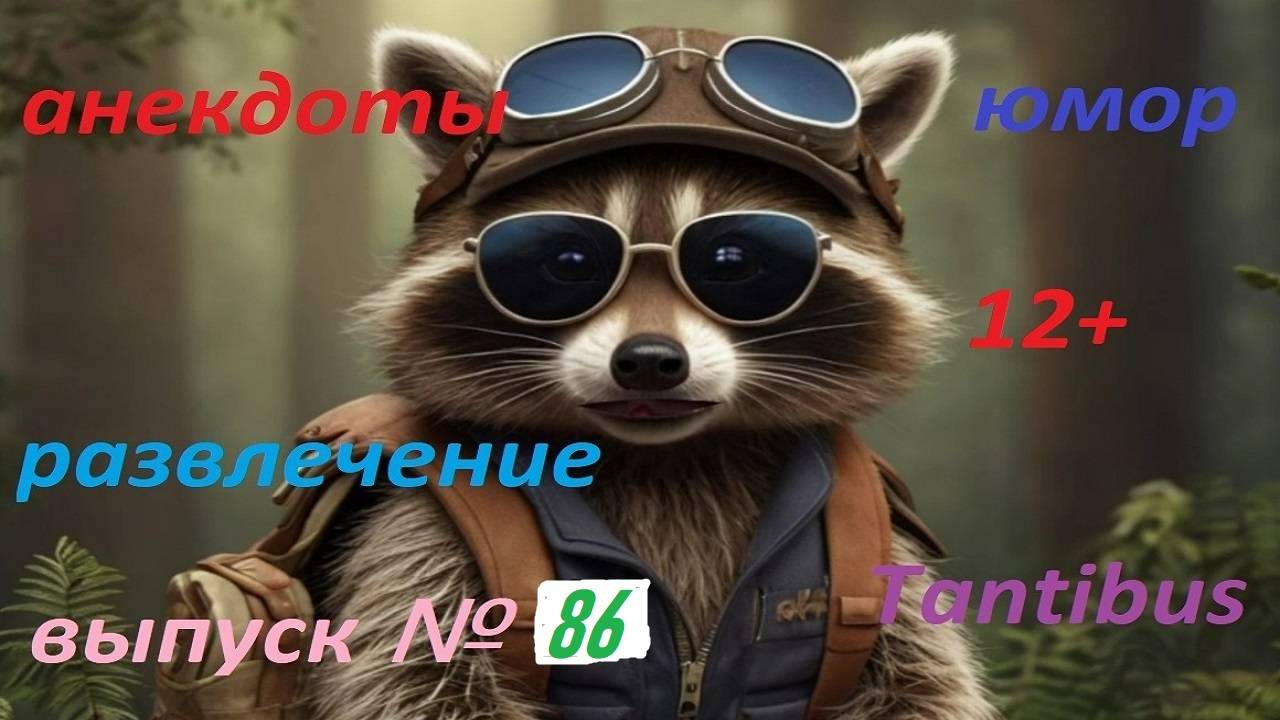 Енот пушок рассказывает анекдоты №86