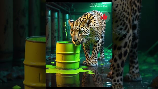 зелёные животные мутанты Клипы 2024 Oksana Oksi Ai