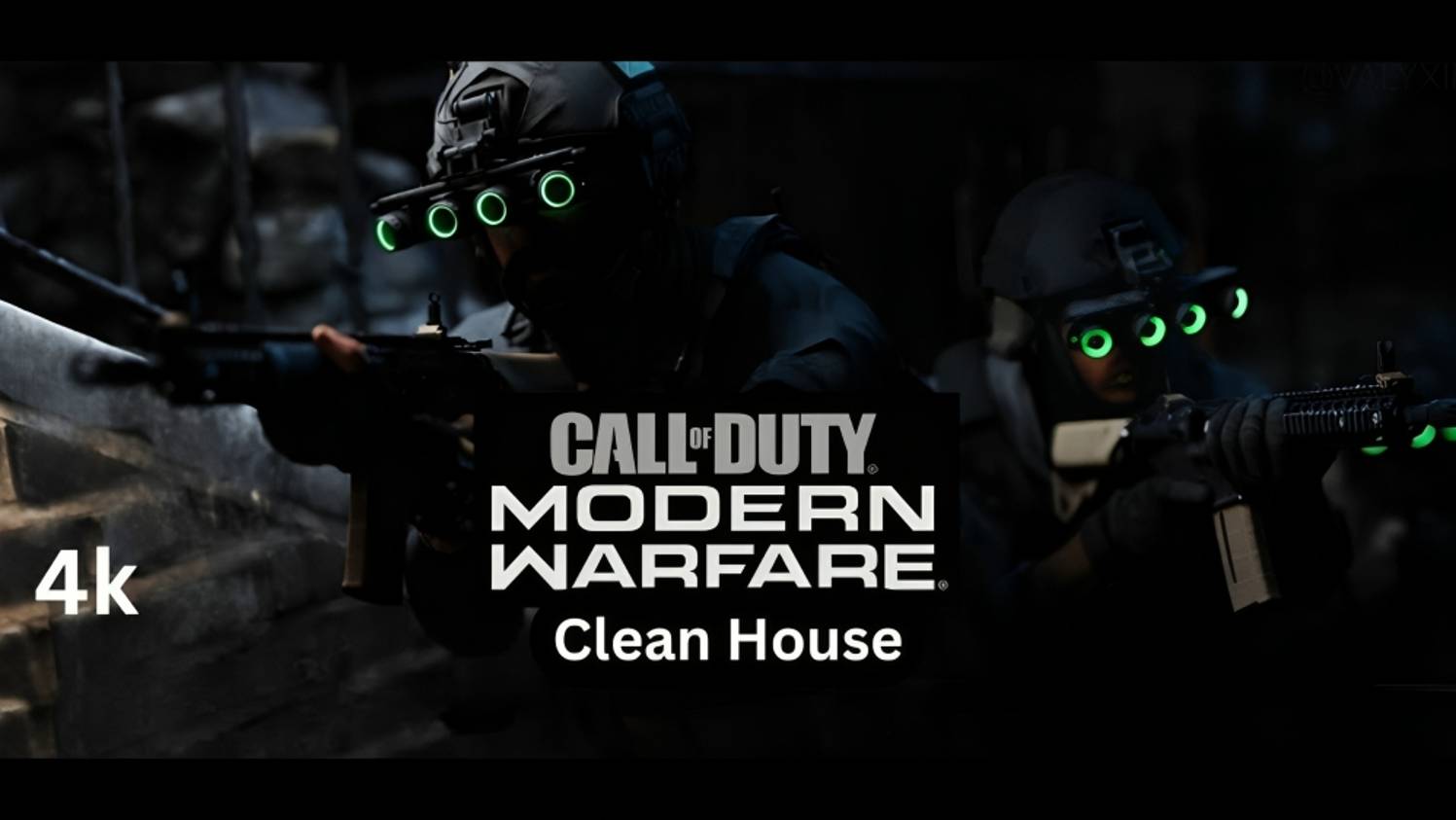 COD  Modern Warfare Ultra Realism Night Vision Mission Clean House (NO DAMAGE) 4K 60 FPS