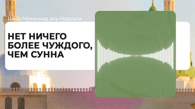 Нет ничего более чуждого, чем Сунна | Шейх Мухаммад аль-Мадхали