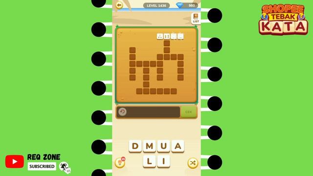 SHOPEE TEBAK KATA  |  LEVEL 1431-1440