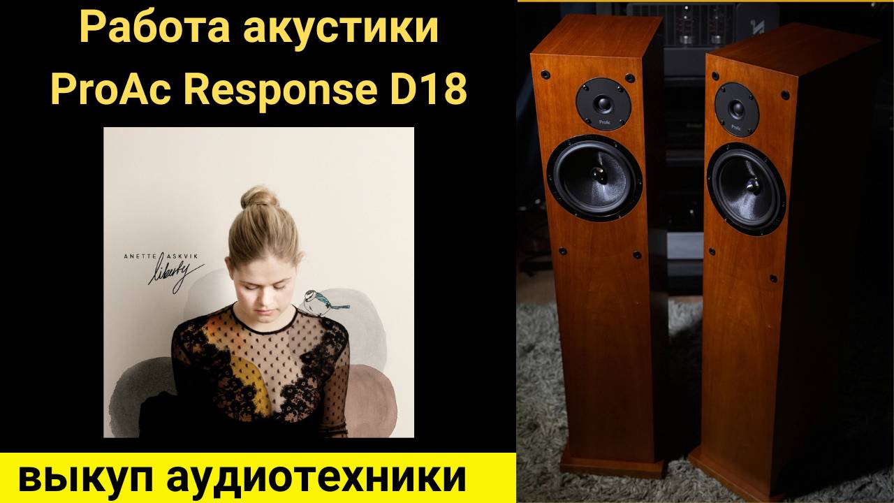 Выкуп аудиотехники hi-fi, проверка звучания акустики ProAc Response D18-liberty Anette Askvik