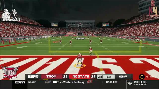 NCAA: EarnIt Head Coach: 2036 W6: Troy @ NC State (cpu)