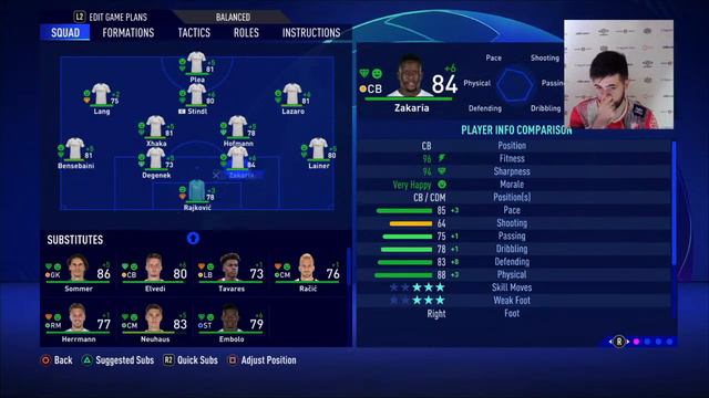 FIFA 21 KARIJERA BORUSIJA MENHENGLADBAH #3 - BORBA ZA NOKAUT FAZU LS I ANALIZA ZVEZDA - MILAN
